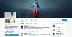 Virat Kohli Twitter