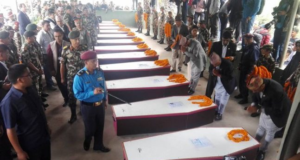 PM Oli and cabinet members present in the airport to receive bodies2