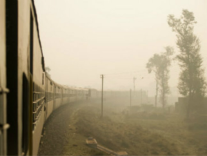 woman thrown out of a running train