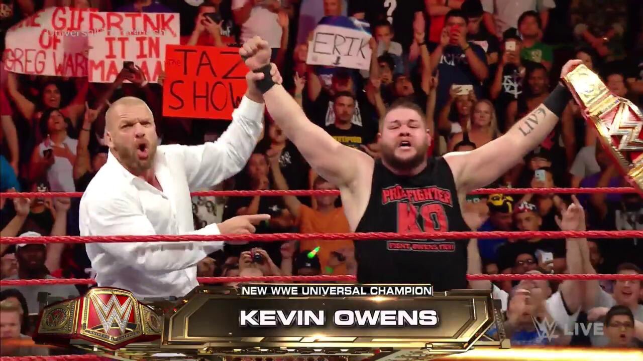 Triple H Shocked WWE Universe, Kevin Owens Becomes New WWE Universal Champion Beating Seth Rollins