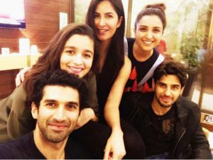 katrina parineeti and alia with other stars as dream team