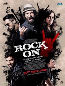 Rock On 2 movie poster out with a bang