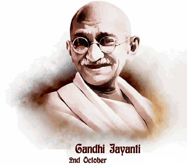 Gandhi Jayanti Greeting to share