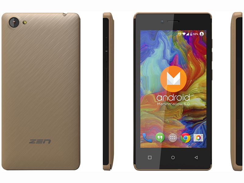 Zen Mobile Admire Star Smartphone launched in India at Rs. 3,290