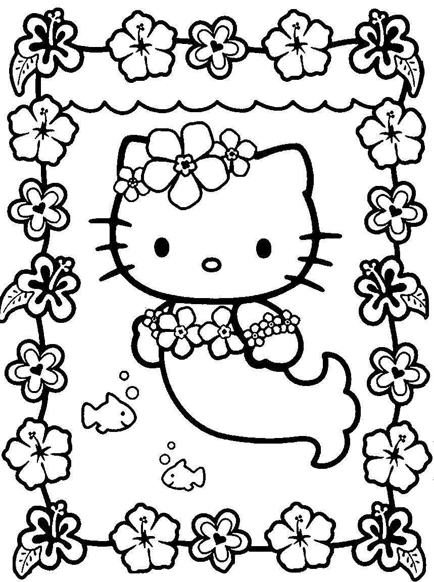 Hello Kitty Halloween Coloring Pages for Kids