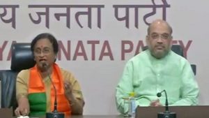 Former UP Congress chief Rita Bahuguna Joshi joins BJP in presence of Amit Shah