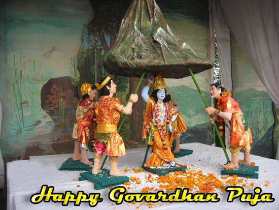 Happy Govardhan Puja SMS
