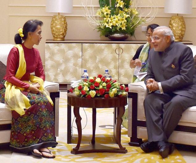 Aung San Suu Kyi India tour: expresses "intentions to engage India closely"