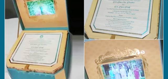 Ex-State minister's Daughter, Brahmani Reddy wedding invitation card has an LCD screen