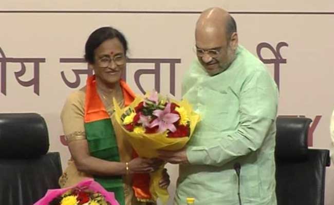 Former UP Congress chief Rita Bahuguna Joshi joins BJP in presence of Amit Shah