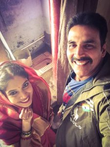 From the Sets Akshay Kumar Unveils Toilet Ek Prem Katha Movie First Look