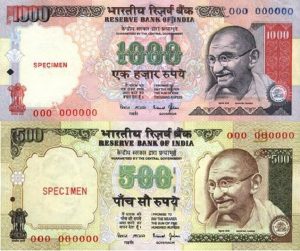 Change Rs 500 and Rs 1000 notes