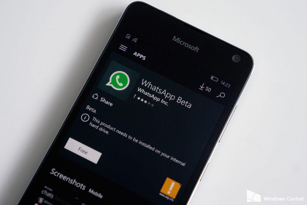 Steps to become WhatsApp Beta tester on Windows Phone.