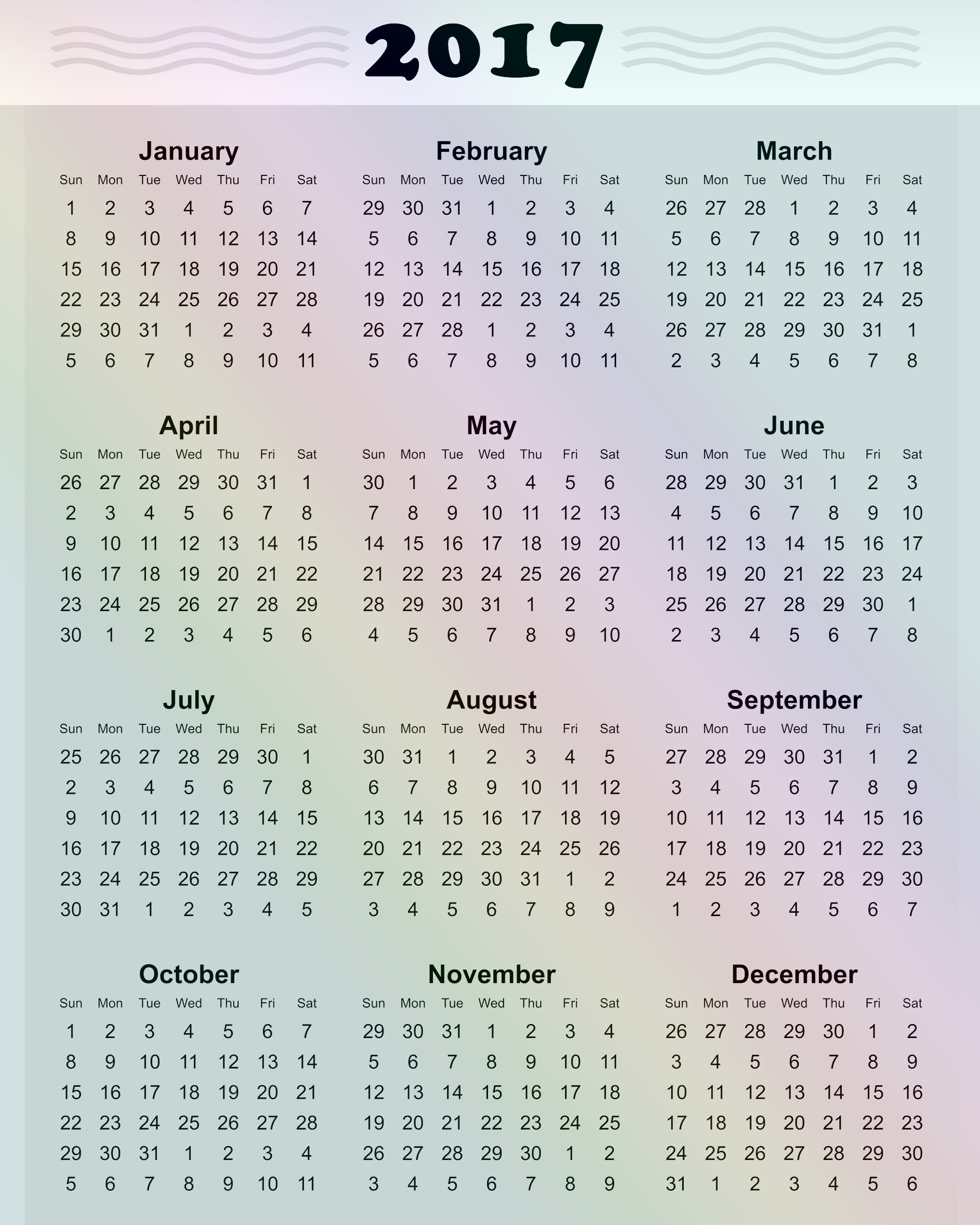 17 Printable Calendar Template Holidays Excel Word 1 Northbridge Times