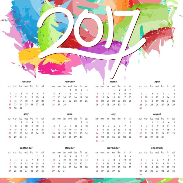 Printable 2017 Calendar Word