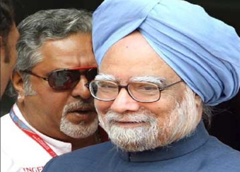 BJP accuses Manmohan Singh for helping Mallya to get huge loans for Kingfisher