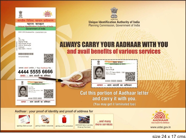 Simple Steps to apply & download Adhaar card online