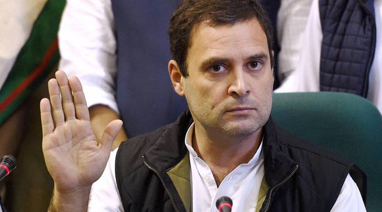 BJP filed complaint against Rahul Gandhi for hurting religious sentiments over Congress symbol remarks