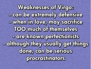 Weaknesses of Virgo quote