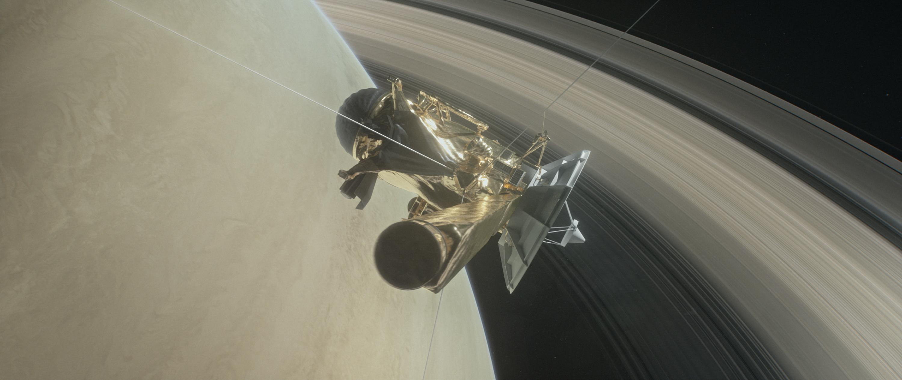 Nasas Cassini spacecraft poised for bold mission to dive between Saturns rings