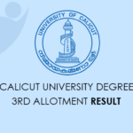 Calicut University 3rd Allotment Result 2021