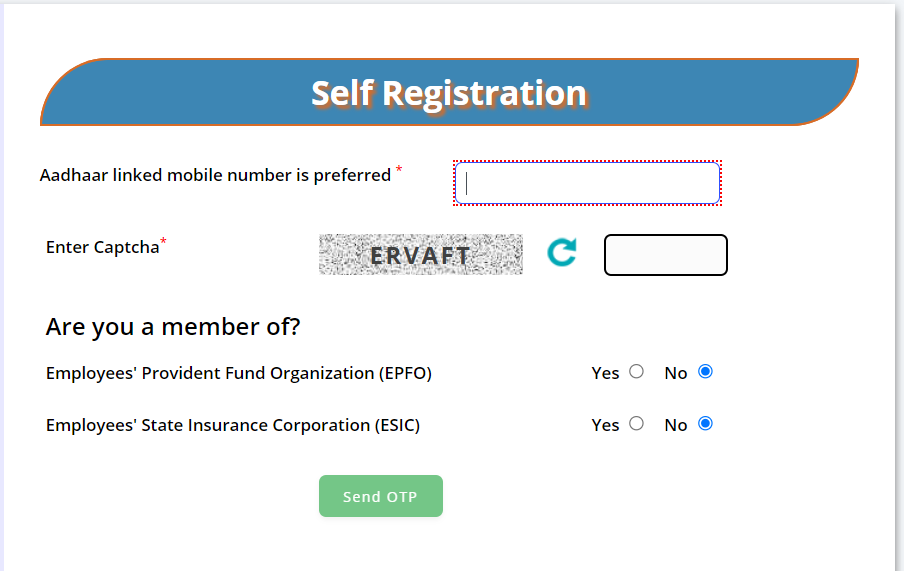 Self registration