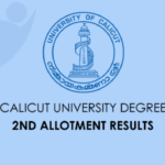 calicut university 2nd allotment result 2021 check date