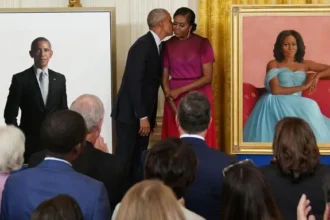 Barack & Michelle Obama Unveil Their Official Portraits In White House Ceremony