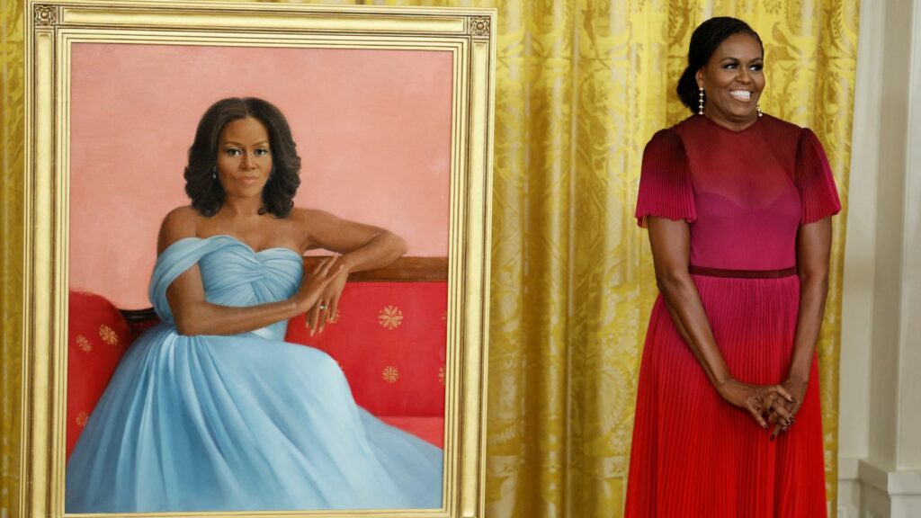 Barack and Michelle Obama Unveil Their Official Portraits In White House Ceremony
