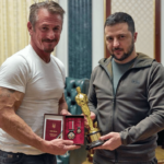 Sean Penn Gifts His Oscar to Ukraine President