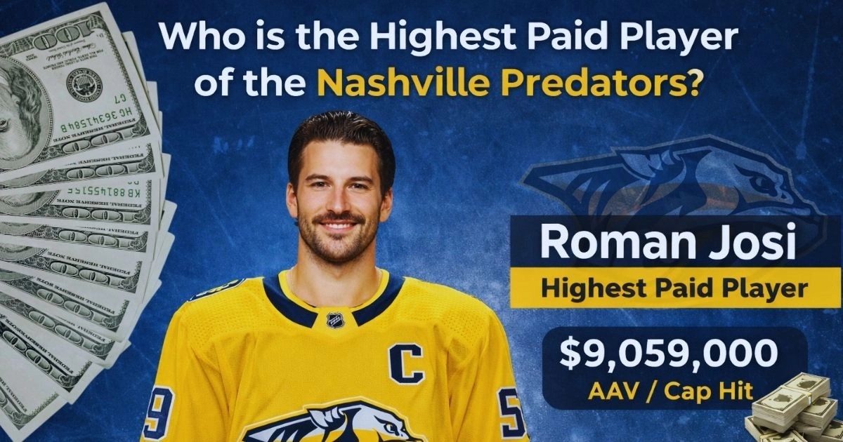 Who is the Highest paid player of the Nashville Predators team