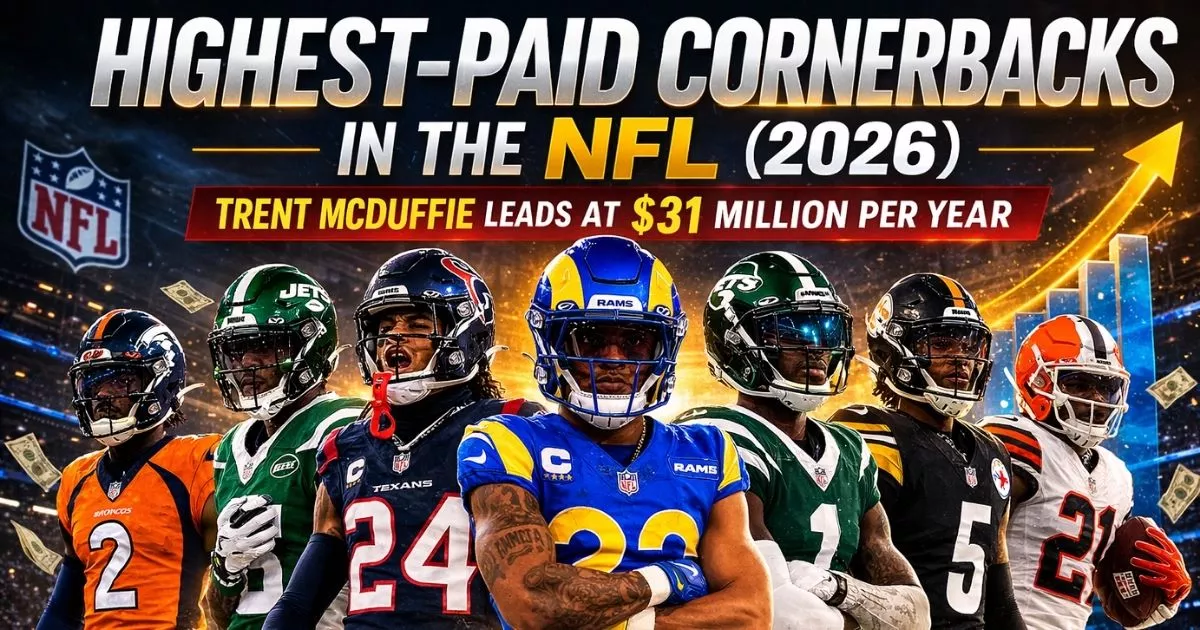 Highest Paid Cornerbacks in NFL 2026