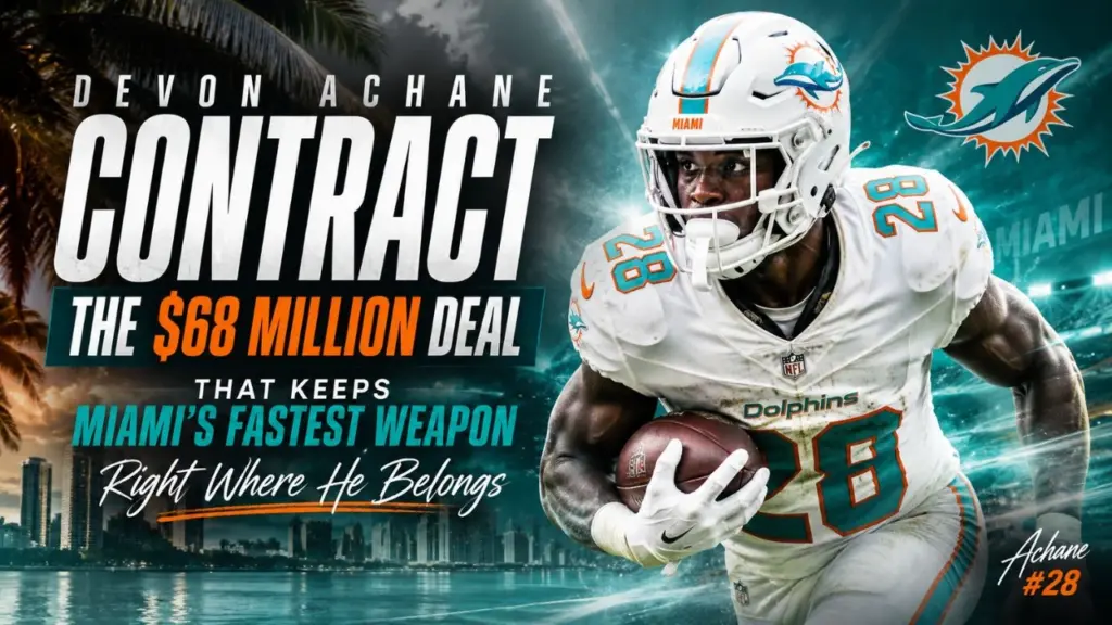 Devon Achane Contract The $68 Million Deal That Keeps Miami's Fastest Weapon Right Where He Belongs